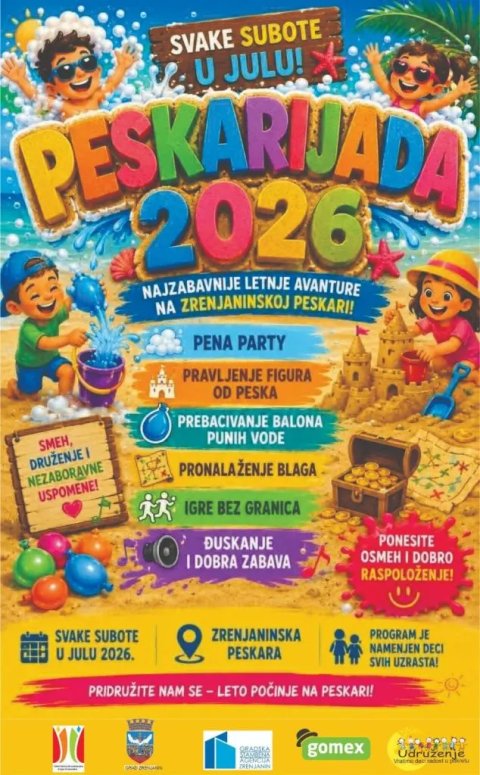 Fotografija: Počinje „Peskarijada“ uz mnogo aktivnosti za najmlađe