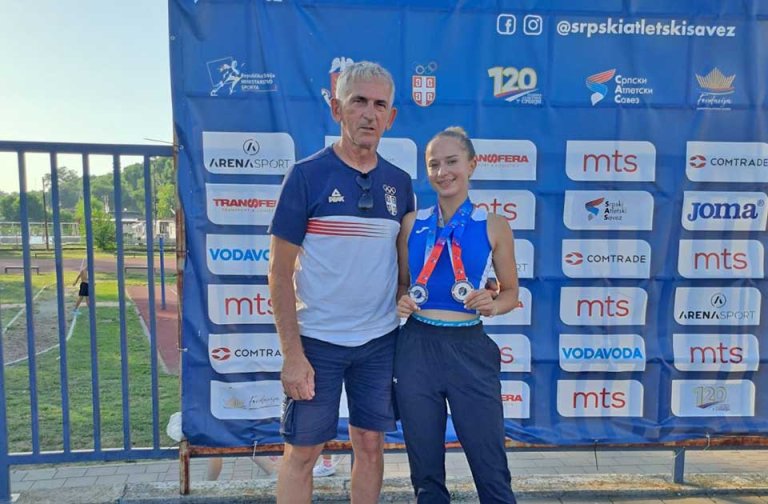 Una Jovanović osvojila dve srebrne medalje na Prvenstvu Srbije za juniore