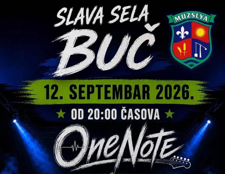 Buč u Mužlji od 11. do 13. septembra