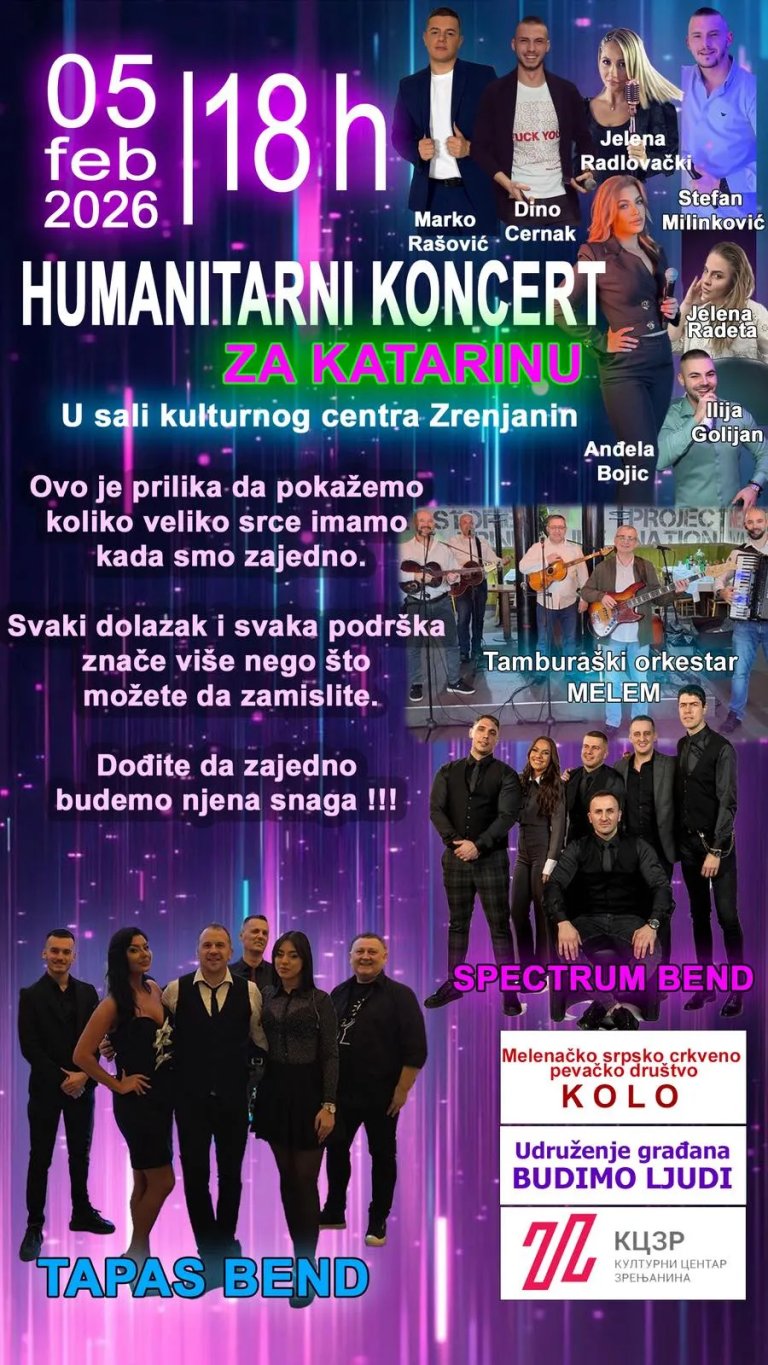 humanitarni koncert za katarinu dragaš