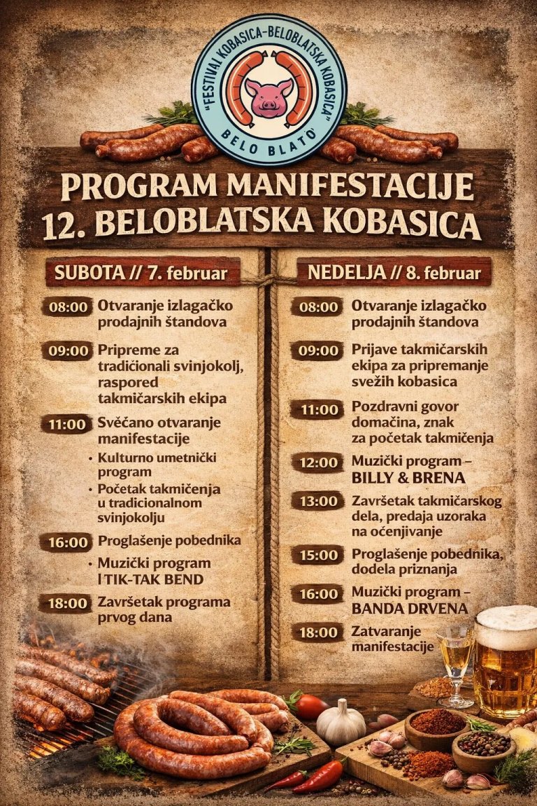 Fotografija: Beloblatska kobasica - Program manifestacije