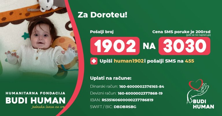 Humanitarni koncert za Doroteu Mišić