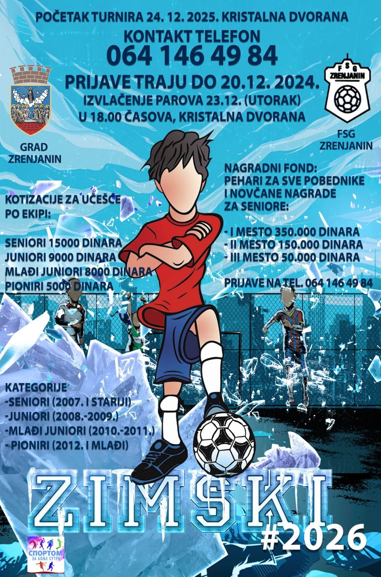 Fotografija: Zimski turnir u malom fudbalu počinje 24. decembra