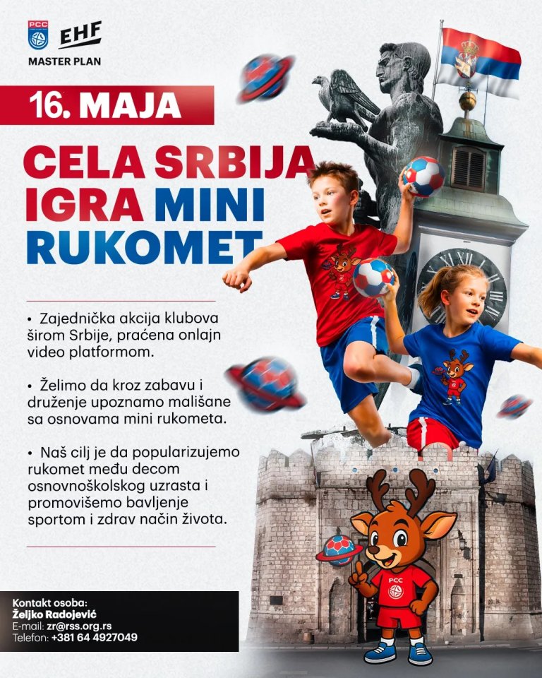 cela srbija igra mini rukomet