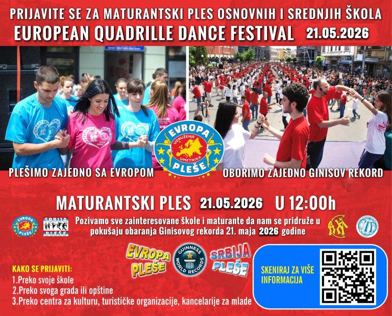 Fotografija: Maturantski ples u četvrtak u podne na Trgu slobode