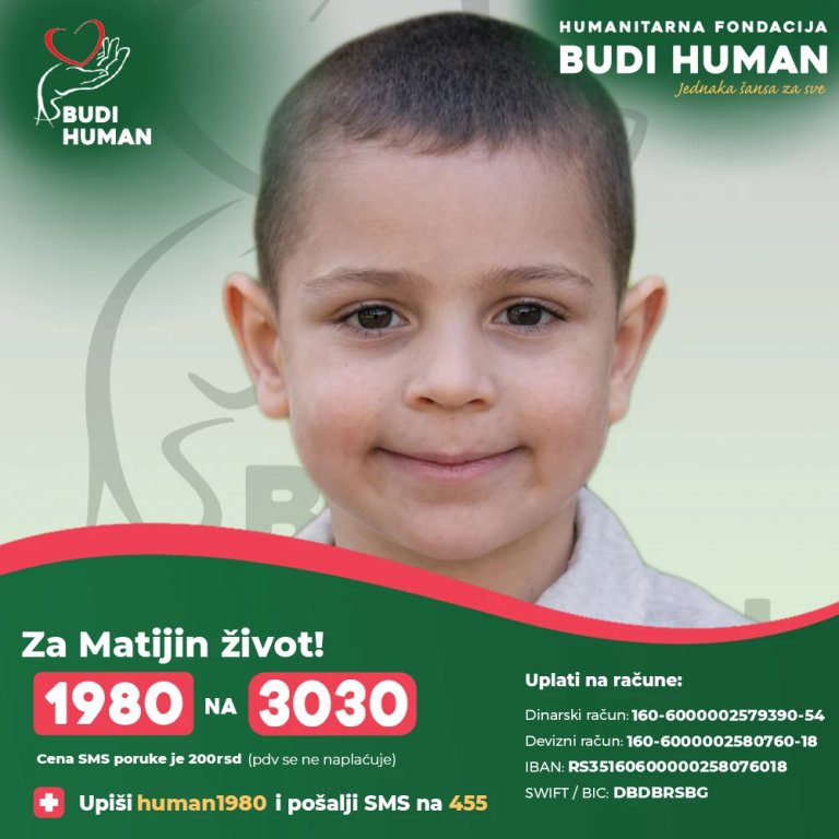 „Sanjalice“ pevaju za Matiju