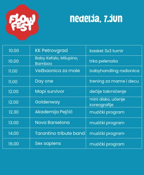 Fotografija: Flow fest Šumica - novi porodični festival u Zrenjaninu (program)