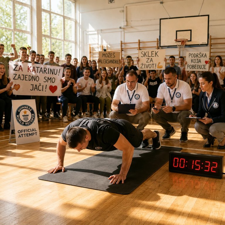 Aleksandar Radenković napada Ginisov rekord za pomoć Katarini Dragaš